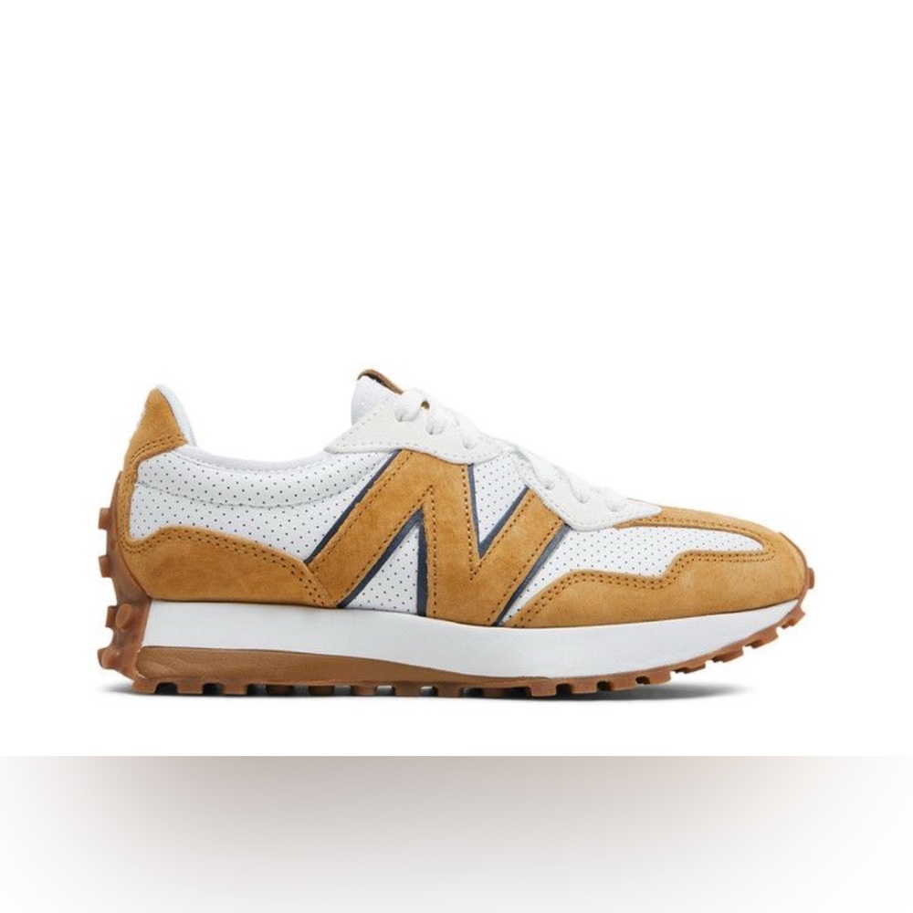 Bandier x NEW BALANCE 327 Women’s Size 8 Workwear Tan WS327QW EXCELLENT - Picture 2 of 7